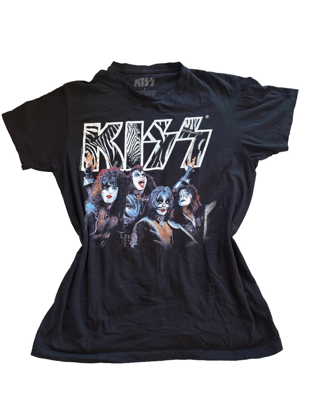 KISS Zebra Logo Band Graphic Tee
